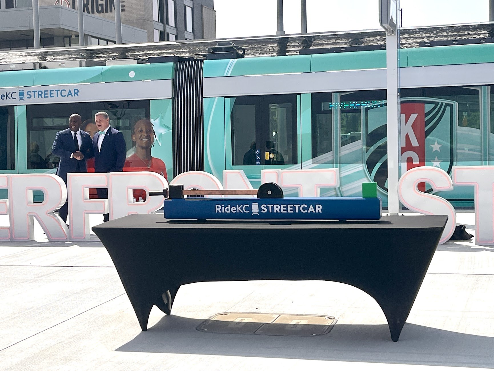 Opening celebration at the Riverfront station